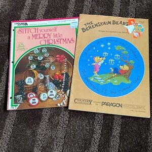 SET OF 2 CROSS STITCH PATTERN BOOKS